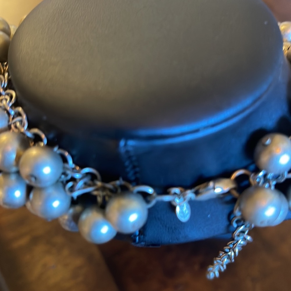 Silver rustic necklace - Picture 4 of 4